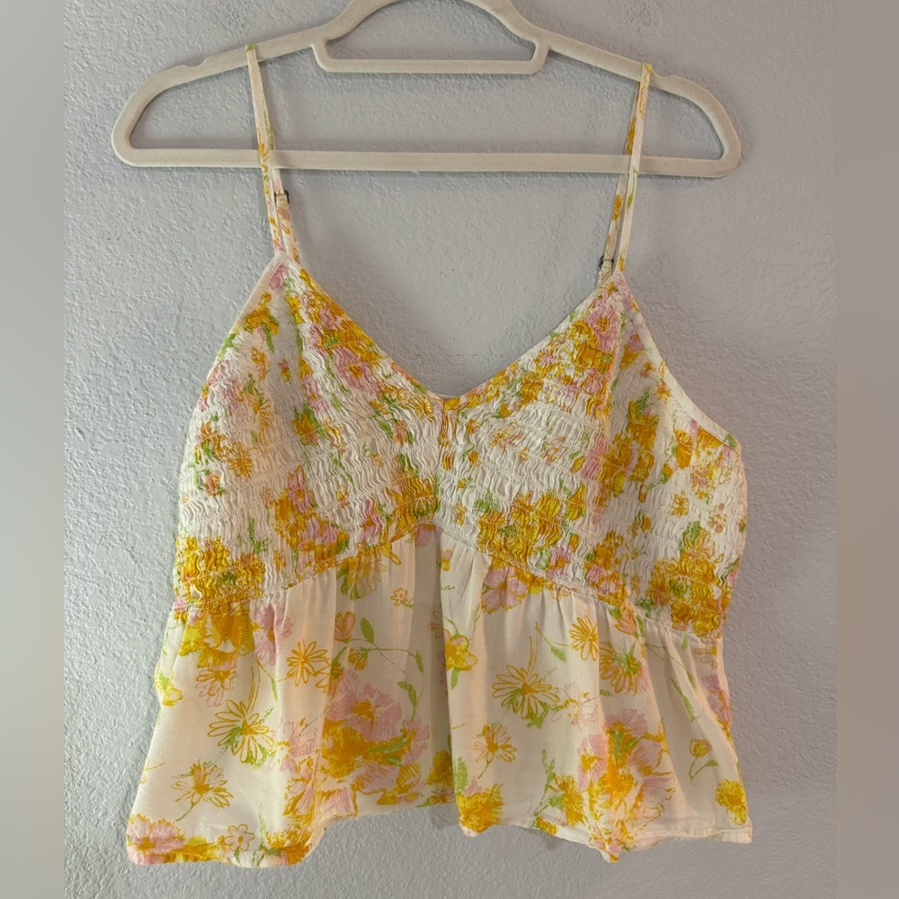 BP Floral Camisole with Yellow and Pink Accents